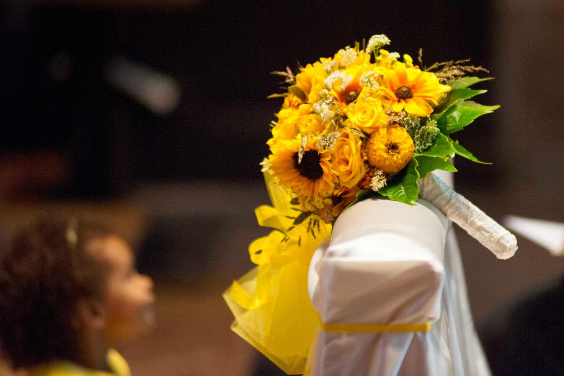 Bouquet di girasoli - Paolo Spiandorello fotografo matrimoni