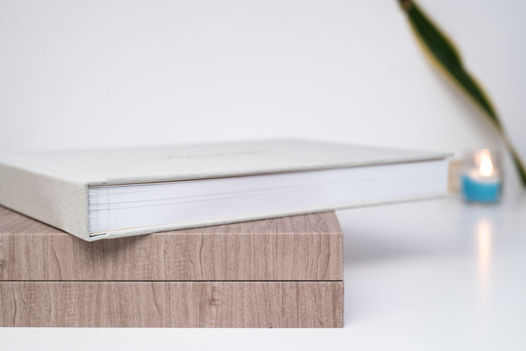 fotolibro di matrimonio su carta cotone