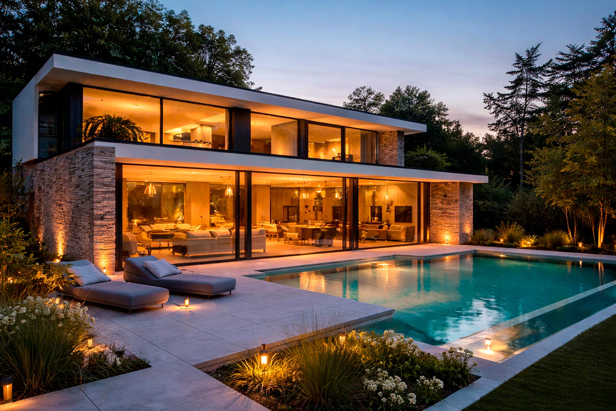 fotografo-architettura-villa-moderna-con-piscina